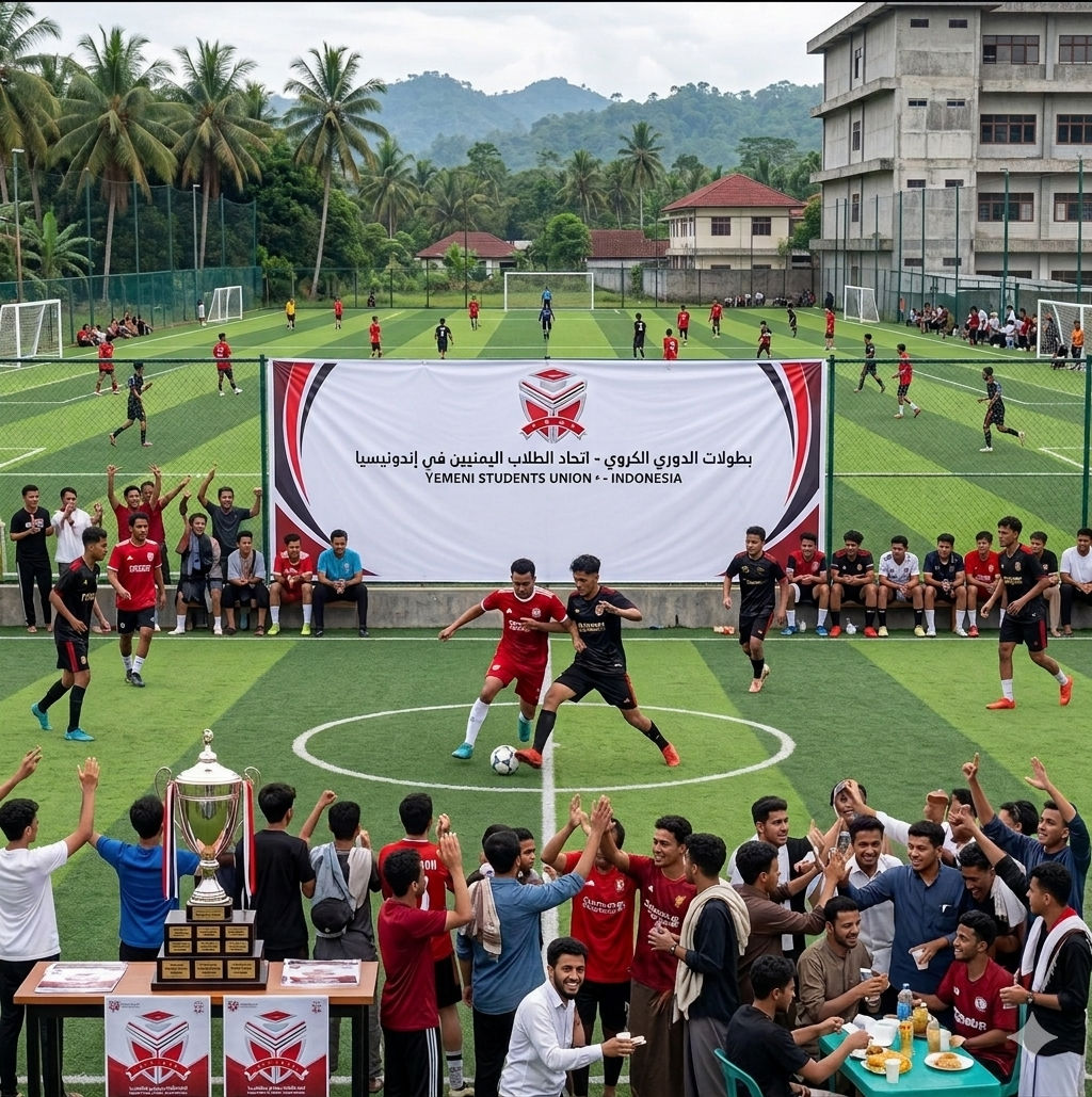 Yemeni Students Union in Indonesia Organizes Five Football Tournaments for Students